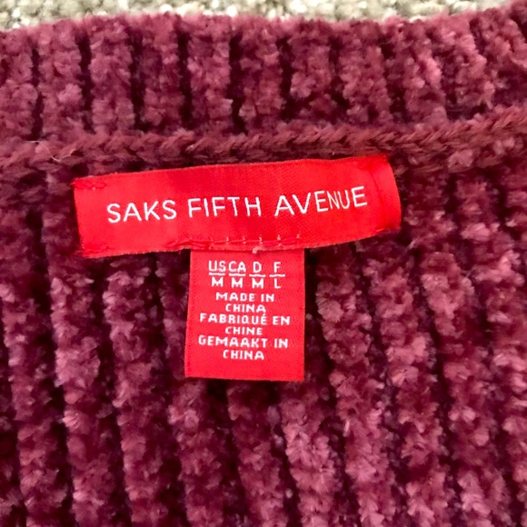 SAKS Fifth Avenue Chenille sweater - Picture 6 of 7
